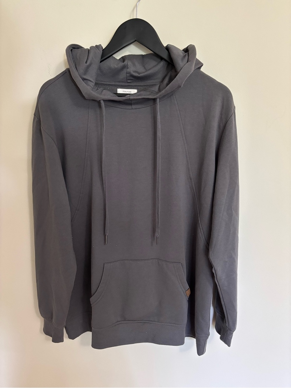 Womens Hooded Pullover Sweatshirt - Charcoal
